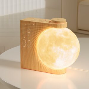RETEYUNG Sunrise Alarm Clock with Moon Light, 10 Light Effects, Timer