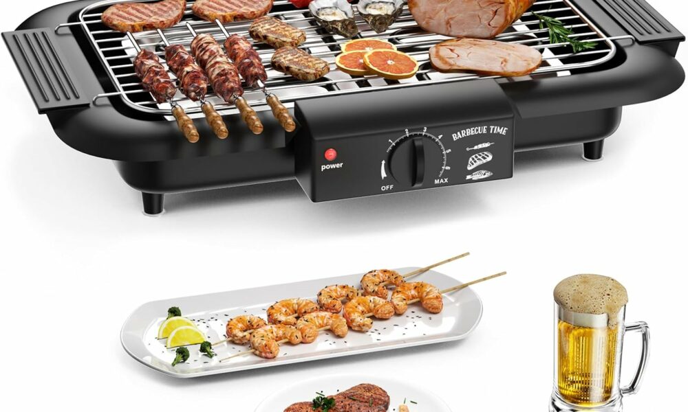 Mihoho 2000W Electric BBQ Grill Smokeless Indoor/Outdoor product image