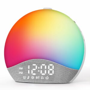 EASYERA Sunrise Alarm Clock Sound Machine with Bluetooth Speaker