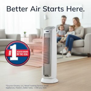 Lasko 5775 1500W Oscillating Ceramic Tower Space Heater