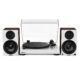 Fluance RT81 Elite High Fidelity Vinyl Turntable (White) with Ai41 Powered 5" Stereo Bookshelf Speakers (White Walnut), Diamond Stylus, Belt Drive, Built-in Preamp, 90W Class D Amplifier, Bluetooth White / White Walnut product image