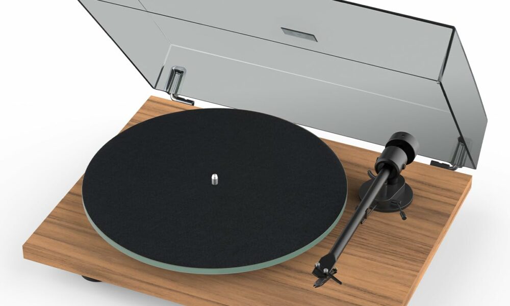 Pro-Ject T1 Evo Hi-Fi Turntable (Satin Walnut) No Preamp Satin Walnut product image