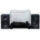 Fluance RT81 Elite High Fidelity Vinyl Turntable (Piano Black) with Ai41 Powered 5" Stereo Bookshelf Speakers (Black Ash), Diamond Stylus, Belt Drive, Built-in Preamp, 90W Class D Amplifier, Bluetooth Black / Black product image