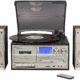 Crosley CR7014A-BK Eclipse 3-Speed Turntable with Bluetooth, AM/FM Radio, CD/Cassette Player, USB, SD Card Reader, Aux-in product image