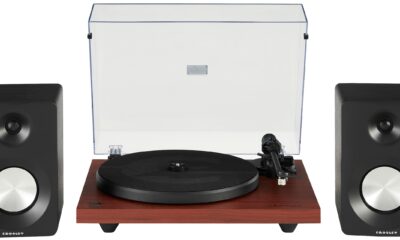 Crosley KT6101-MA Belt-Drive Bluetooth Turntable with Built-in Preamp and Included Speakers, Mahogany Mahogany Bluetooth Out Turntable + Speakers product image