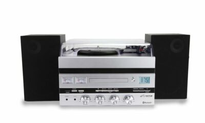 Victor VDTS-5400 Geneva 5-in-1 Music Center with Bluetooth, CD Player, FM Radio, USB Playback, Aux Input, Remote Control, and Detached Stereo Speakers – Perfect for Home Music Lovers product image