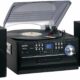 Jensen JTA-475 3-Speed Turntable with CD, Cassette & AM/FM Stereo Radio Black product image
