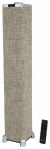 Rockville ONE-Tower BG All-in-One Bluetooth Speaker System+HDMI/Optical/RCA Beige product image