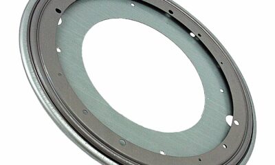 VXB Brand 1000 lbs Capacity 12" Lazy Susan Bearing 5/16 Thick Turntable Bearings Made in USA 1000 lbs. max 15" inch to 30" inch Turntable Diameter Zinc Plated product image