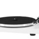 Crosley T150B-WH Modern 2-Speed Bluetooth Turntable System with Variable Weighted Tone Arm and Stereo Speakers, White T150B - Audio Grade Plinth White product image