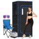 Slendor Portable Sauna, Steam Sauna for Home, Sauna Box with 3L Steamer, Sauna Tent with Folding Chair, Indoor Sauna with Remote Control, 9 Levels at Home Sauna, Portable Sauna 2.6’ x 2.6’ x 5.9’ cotton filled product image