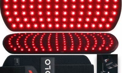 ALLOLO Red Light Therapy for Body, 16.7"*7.9" 660nm & 850nm Infrared Red Light Therapy Belt with Pulse for Back Waist, 3-in-1 LED Bead with Controller Timer, Gift for Women Men product image