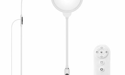 Light Therapy Lamp, 11000 Lux UV-Free Floor Lamp, Full Spectrum LED Sunlight with Touch Remote Control, Adjustable 7 Color Temperatures 9 Brightness Levels for Office Living Room Reading White product image