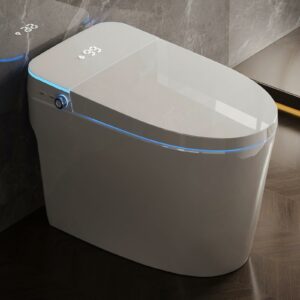 VIPOOO Smart Toilet with Bidet Built In- Automatic Tankless Modern Intelligent Toilet With User Definition, Foot Sensor Flush, Heated Seat, Warm Water Dryer VIP-01 VIP01 ● User Definition