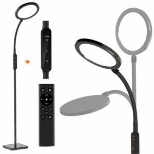 2-in-1 Light Therapy Lamp – Sun Lamp with 4 Brightness Levels, 4 Color Temperatures, Timers & Memory, Sunlight Lamp Flexible Design for Home Office 5.31 pound product image