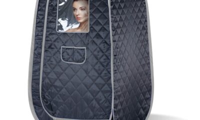 Smartmak Portable Steam Sauna Tent, Full Body Personal Home Spa, Lightweight Foldable Steam Room for Detox Therapy, Steamer NOT Included (L 31.5” * W 31.5” * H 55.2” BlackGrey) L1 BlackGrey product image