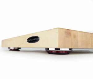 IsoAcoustics Delos Turntable Isolation Butcher Block Series: 1815M1 (18" W x 15" D x 1.75" H) Maple 18"Wx15"Dx2"H (455x380x50mm) Maple product image