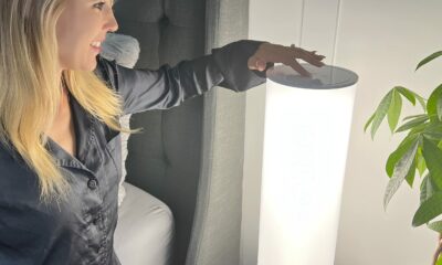 Light Therapy Lamp, 24in 10,000 LUX - LED Mood and Sunlight Lamp with 360 Degree Light Therapy to Fight Low Energy and Sunlight Deprivation for Home and Office Use, White 24 Inch product image