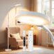 Light Therapy Lamp, 3-in-1 Floor Lamp 11000 Lux, Sunlight Lamp with Remote & Timer, LED UV-Free Sun Lamp with Adjustable 10 Brightness & 5 Color Temperature for Living Room Bedroom Office, White product image