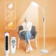 PRIMETEK Light Lamp, Dual Control with Remote & Touch Screen, 10000LUX, Adjustable Neck, Multi-Purpose, Portable, LED Light Technology, 5 Color Temperatures & 10 Brightness Levels, UV-Free White product image