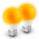 Amber Sleep Light Bulb, Blue Light Blocking, 1800K Warm Light Bulb 25-40W Equivalent, 3W Mood Soothing Night Light, E26 Dim Light Bulbs for Healthy Sleep Therapy, Bedroom, Nursery, Non-Dimmable, 2pack 1800k Amber E26 2 Count product image