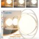 HIBOITEC Light Therapy Lamp - 10000 Lux UV-Free Sun Light With 3 Color Temperature, 5 Adjustable Brightness, Timer & Memory Function - Happy Mood Light for Office Home, White product image