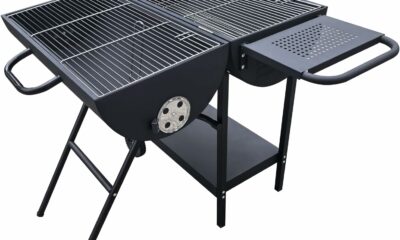 gzcmxh Double Barrel Charcoal Grill with Side Shelf (Extra Large) product image