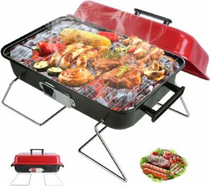 KOCASO Portable Charcoal Grill Tabletop BBQ Smoker product image