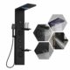 Homevacious 4 In 1 Shower Panel Shelf LED Rainfall Shower Head and Adjustable Massage Body Jets 3-Functions with Handheld Shower Tub Spout Stainless Steel Bathroom Shower Fixtures Matte Black LED Shower Panel Matte Black product image