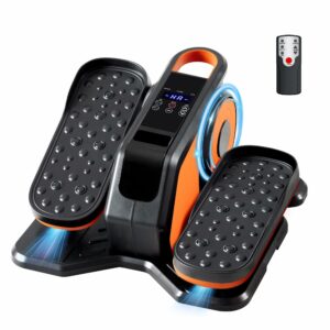 Under Desk Elliptical Machine with-Remote Control 15"D x 15"W x 8.2"H Orange product image