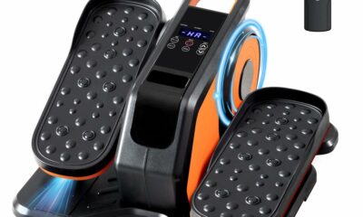 Under Desk Elliptical Machine with-Remote Control 15"D x 15"W x 8.2"H Orange product image