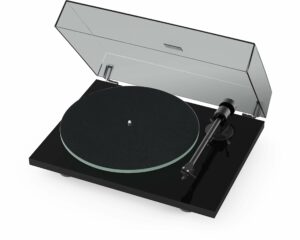 Pro-Ject T1 Evo Hi-Fi Turntable (High Gloss Black) No Preamp High Gloss Black product image