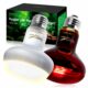 100W Reptile Heat Lamp Bulbs 2-Pack — UVA Daylight & Infrared Night Combo, Efficient Basking Light for Bearded Dragon, Lizard, Turtle, Chicken, E26 Base 100W Multi-colored product image