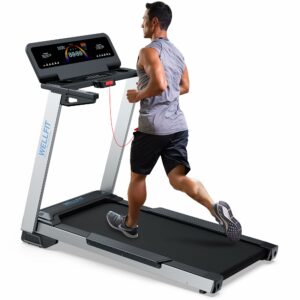 WELLFIT Home Treadmill 4.0 HP 10 MPH 450 lbs Capacity 20"x45" Running Area