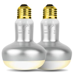 WACOOL TERRA 100W Reptile Heat Lamp Bulbs (2-Pack)