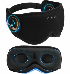 TOPOINT 3D Sleep Mask with Bluetooth 5.4 Headphones