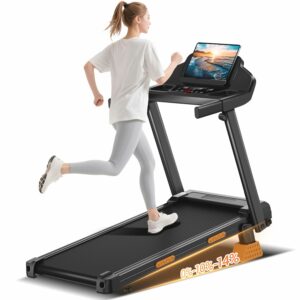 CURSOR FITNESS 14% Incline Treadmill for Home with Handle
