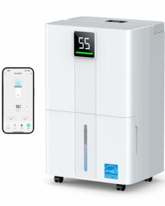 CPHCPH 80-Pint Smart Wi-Fi Dehumidifier for Large Spaces up to 5000 Sq.Ft