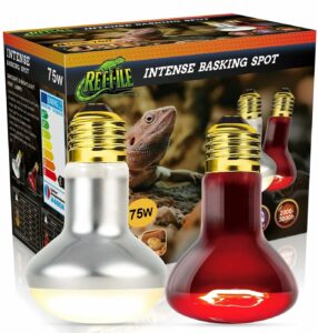 MISDOOD 75W Reptile Heat Lamp UVA Bulb