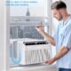 Midea 10,000 BTU U Shaped Smart Inverter Window Air Conditioner - Cools 450 Sq Ft, Ultra Quiet with Open Window Flexibility - Alexa/Google Assistant Compatible - 35% Energy Savings, Remote (Updated) 10,000 BTU (Updated) product image