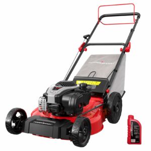 PowerSmart 21" Self-Propelled Lawn Mower with 140cc Briggs & Stratton Engine - Heavy-Duty Steel Deck, 6 Cutting Heights, 3-in-1 Mulching System product image