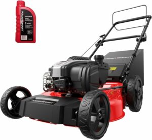 PowerSmart 21" B&S Engine 140cc Self-Propelled Lawn Mower – Durable Steel Deck, 6-Height Adjustments, 3-in-1 Mulching Versatility product image