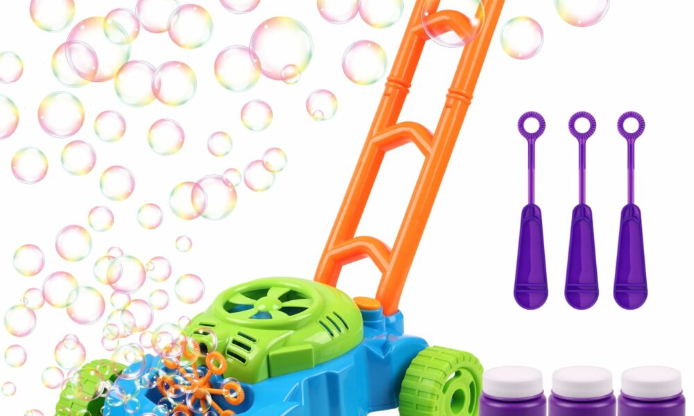 Lydaz Bubble Lawn Mower for Toddlers 1-3, Kids Bubble Machine for 1-Year-Old Boys Toy Gifts, Pretend Gardening Valentine's Day Birthday Toys, Push Summer Outdoor Toys for Preschool Baby Boys Age 1 2 3 product image
