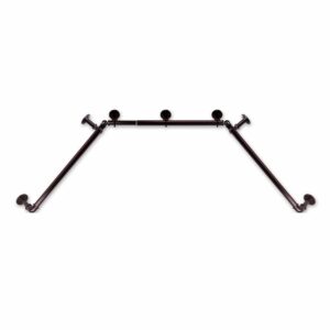 Rod Desyne 1 Inch Pipe Bay Window Curtain 23" 41"-78"-Bronze Single Rod Set product image