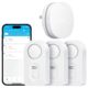 Govee WiFi Water Leak Detector 3 Packs, Leak Alert with Remotely Email/APP Push and Sound Alarm, Smart Water Sensor with 100dB Adjustable Alarm, Suit for Home and Basement 3 sensor + Gateway product image