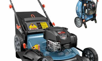 SENIX LSSG-H2 22-Inch Self Propelled Gas Lawn Mower with 163 cc 4-Cycle Engine, 3-in-1 Rear Wheel Drive Variable Speed Lawnmower, 6-Position Height Adjustment 163CC 22 Inch Variable Self Propelled product image