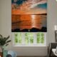 Yoolax Motorized Roller Shades with Remote, Personalized Image Printed Smart Blinds Work with Alexa, Automatic Shades for Windows Bedroom Office, Custom Size and Picture(Nature Sunset) product image