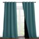 NICETOWN 100% Blackout Blinds, Laundry Room Decor Window Treatment Curtains, Thermal Insulated Energy Smart Drapes and Draperies for Villa, Hall and Studio, Sea Teal, Set of 2, 55 inches x 96 inches Sea Teal 55"W x 96"L (Pack of 2) product image