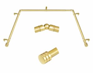 Bay Window Curtain Rods 36-72 Inch, HOTOZON 1 Inch Curtain Rods for Bay Windows 24-68 Inches(Center Rod)), 20-36 Inch Side Rods for Windows 8-32 Inches with End Cap Finials, Antique Gold Antique Gold 36-72" (3 Sides) product image