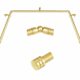 Bay Window Curtain Rods 36-72 Inch, HOTOZON 1 Inch Curtain Rods for Bay Windows 24-68 Inches(Center Rod)), 20-36 Inch Side Rods for Windows 8-32 Inches with End Cap Finials, Antique Gold Antique Gold 36-72" (3 Sides) product image